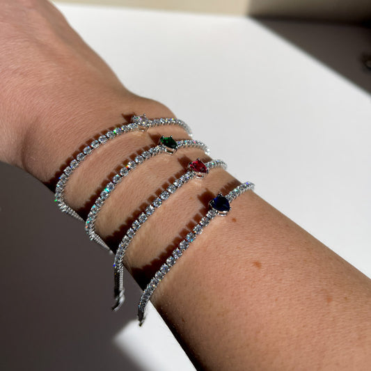 Palestro Milano Bracciali Bracciale Tennis cuore