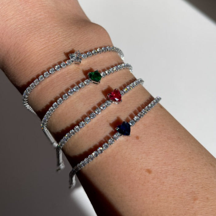Palestro Milano Bracciali Bracciale Tennis cuore