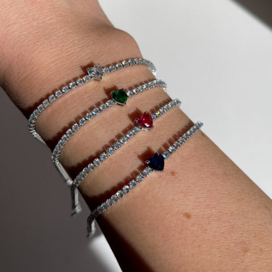 Palestro Milano Bracciali Bracciale Tennis cuore