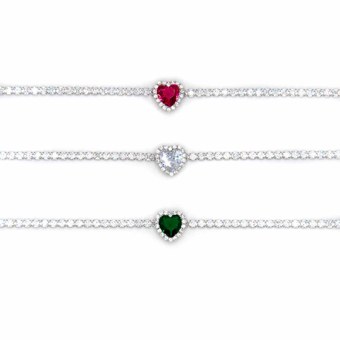 Palestro Milano Bracciali Bracciale Tennis cuore big