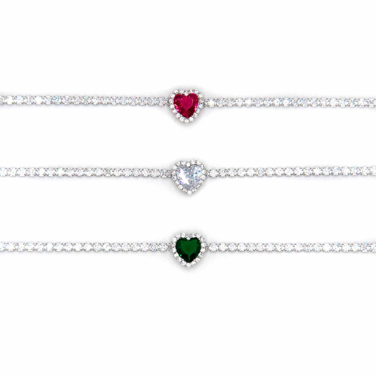 Palestro Milano Bracciali Bracciale Tennis cuore big