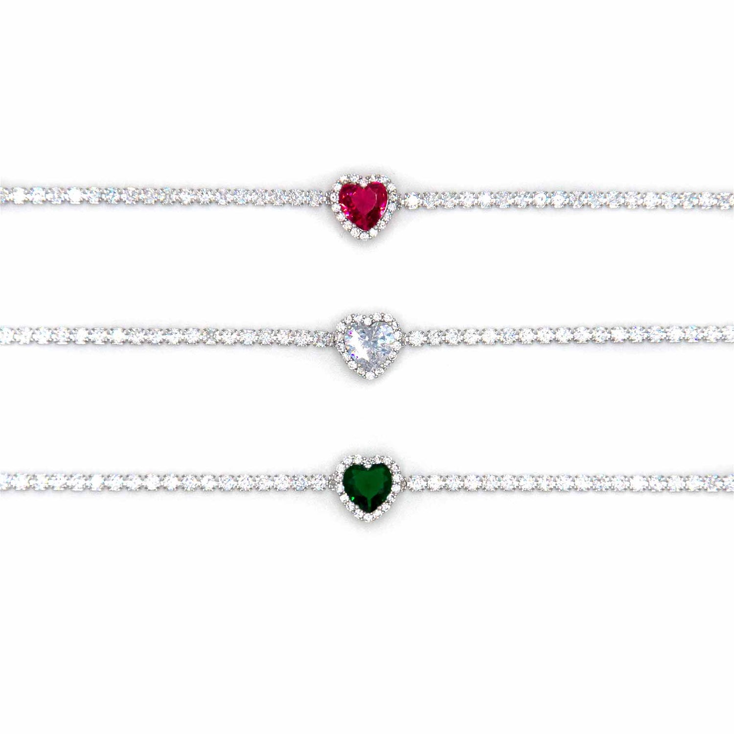 Palestro Milano Bracciali Bracciale Tennis cuore big