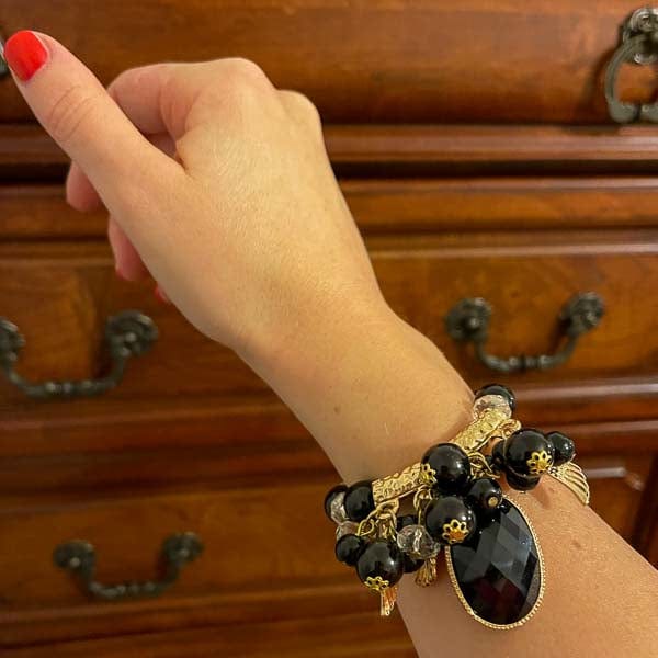 Palestro Milano Bracciali Perle Black Petra