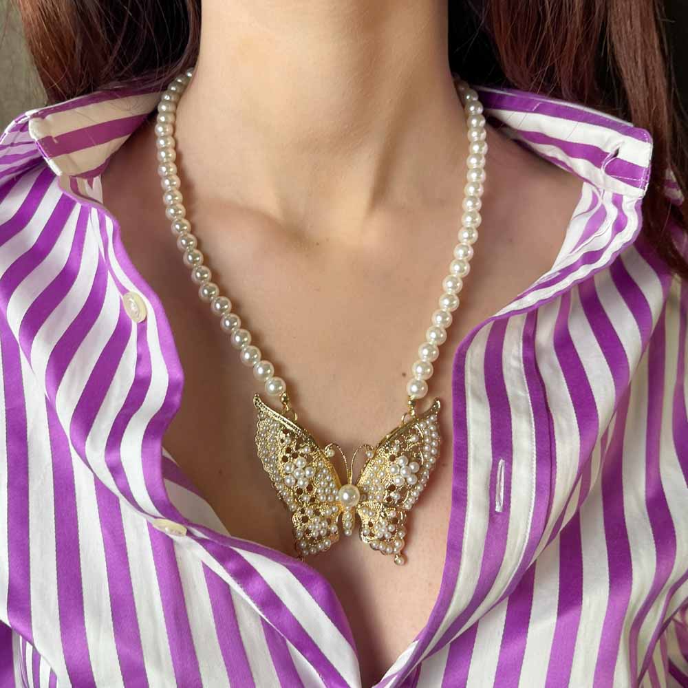 Palestro Milano Collane Farfalla Gold Farfalla