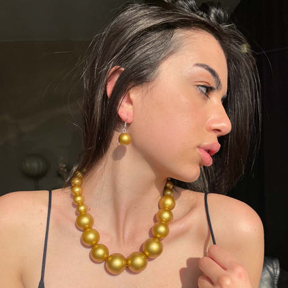 Palestro Milano Collane Gold Matt Donatella Set