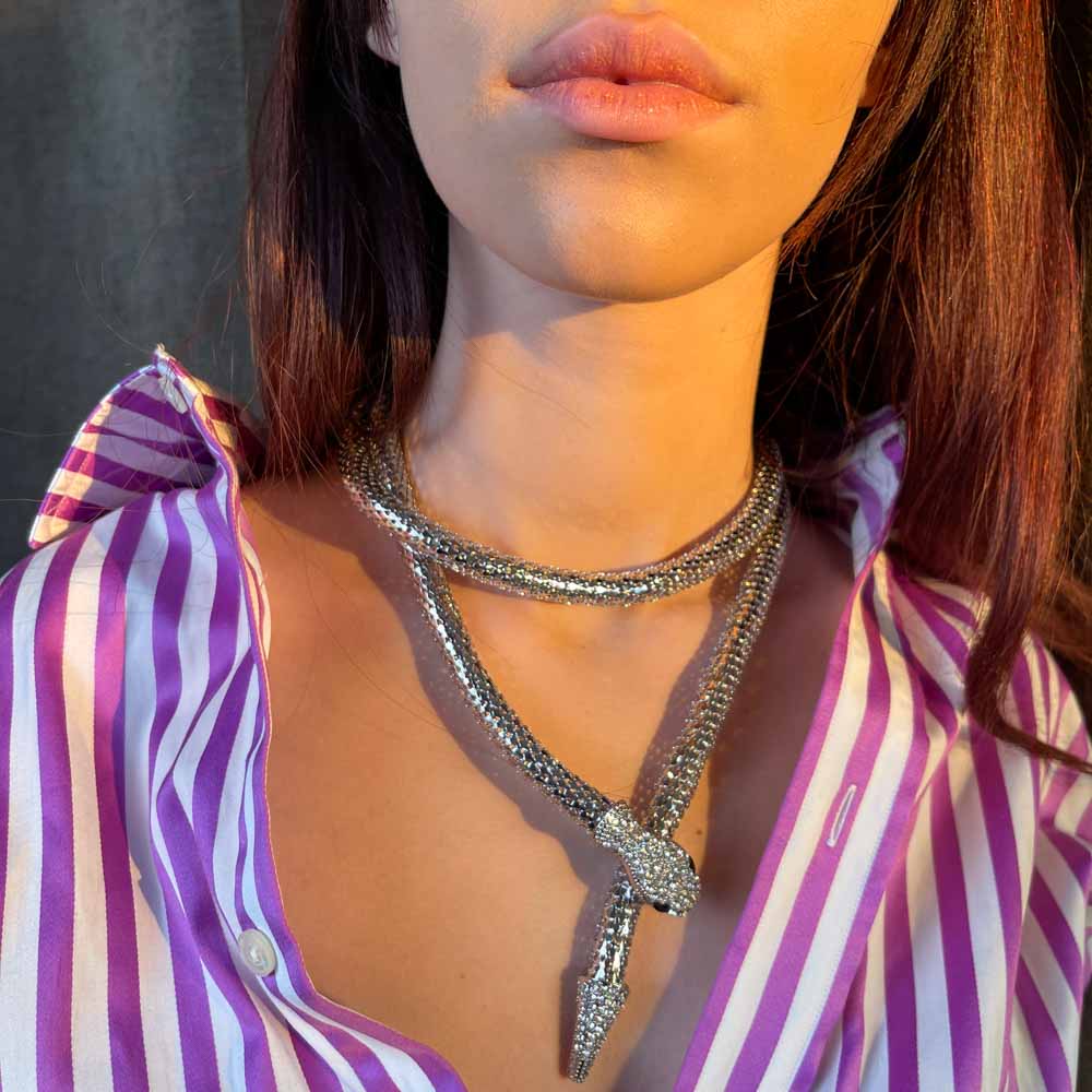 Palestro Milano Collane Silver Cleopatra