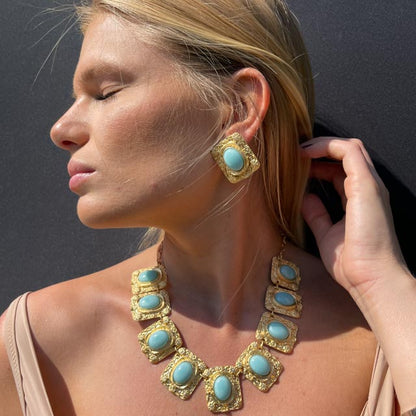 Palestro Milano Collane Turquoise Atena Set