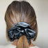 Palestro Milano Fasce per capelli/cerchietti Total Black Fiocchetti in Ecopelle
