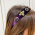 Palestro Milano Fasce per capelli/cerchietti Velluto Viola Apine di Velluto