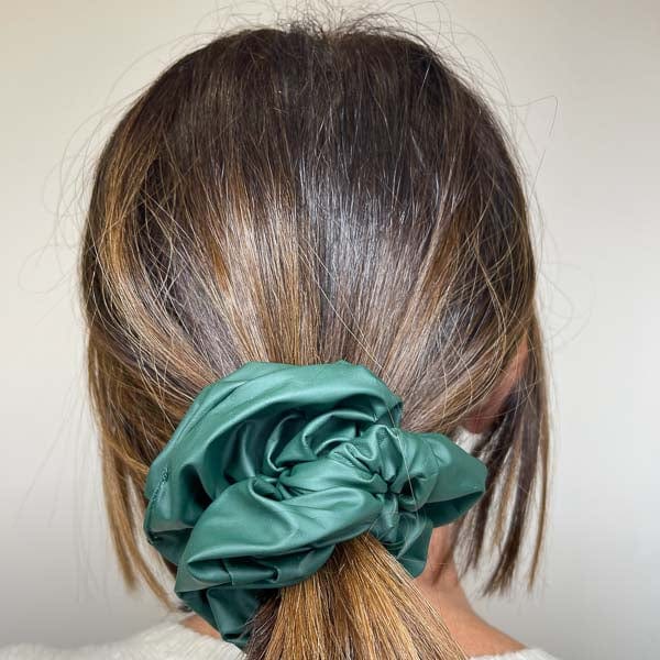 Palestro Milano Fasce per capelli/cerchietti Verde British Fiocchetti in Ecopelle