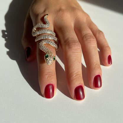 Palestro Milano Anelli Gold - Occhi Verdi Serpentello