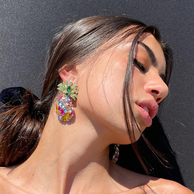 Palestro Milano Orecchini Ananas Big