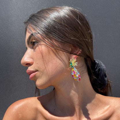 Palestro Milano Orecchini Ananas Big