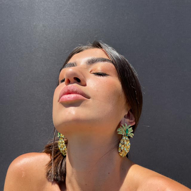 Palestro Milano Orecchini Ananas Big