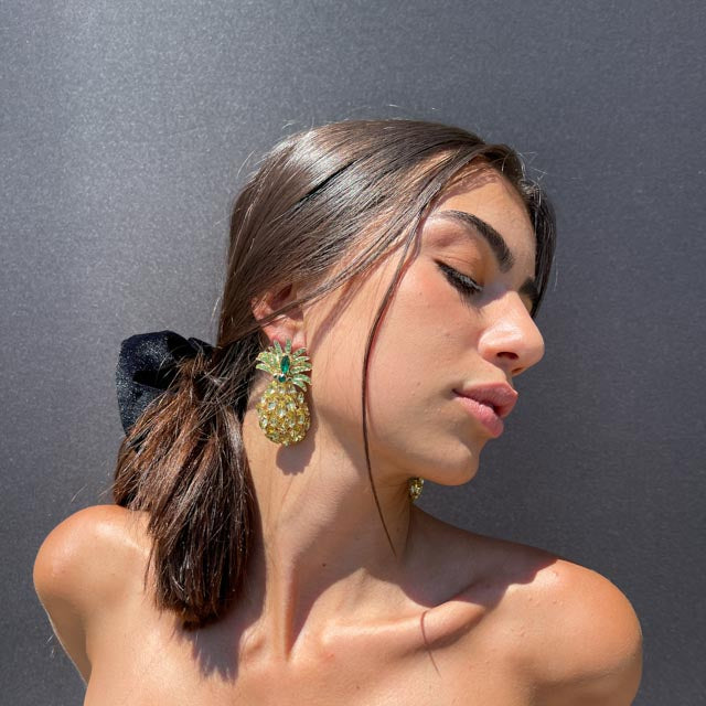 Palestro Milano Orecchini Ananas Big