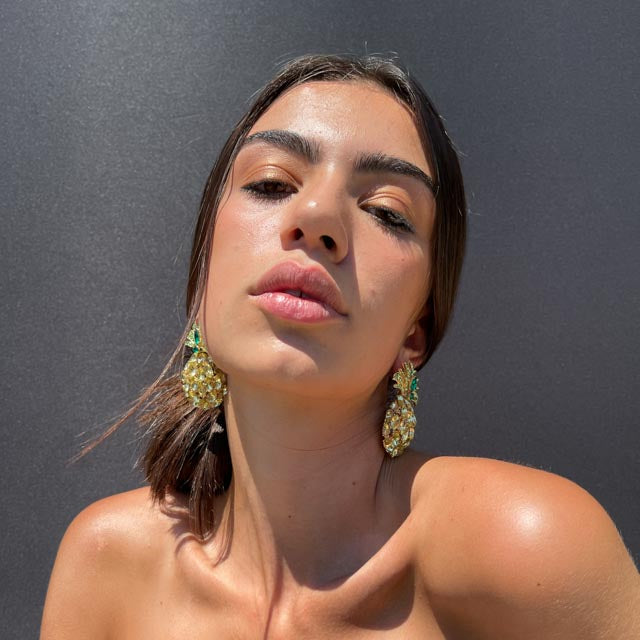 Palestro Milano Orecchini Ananas Big