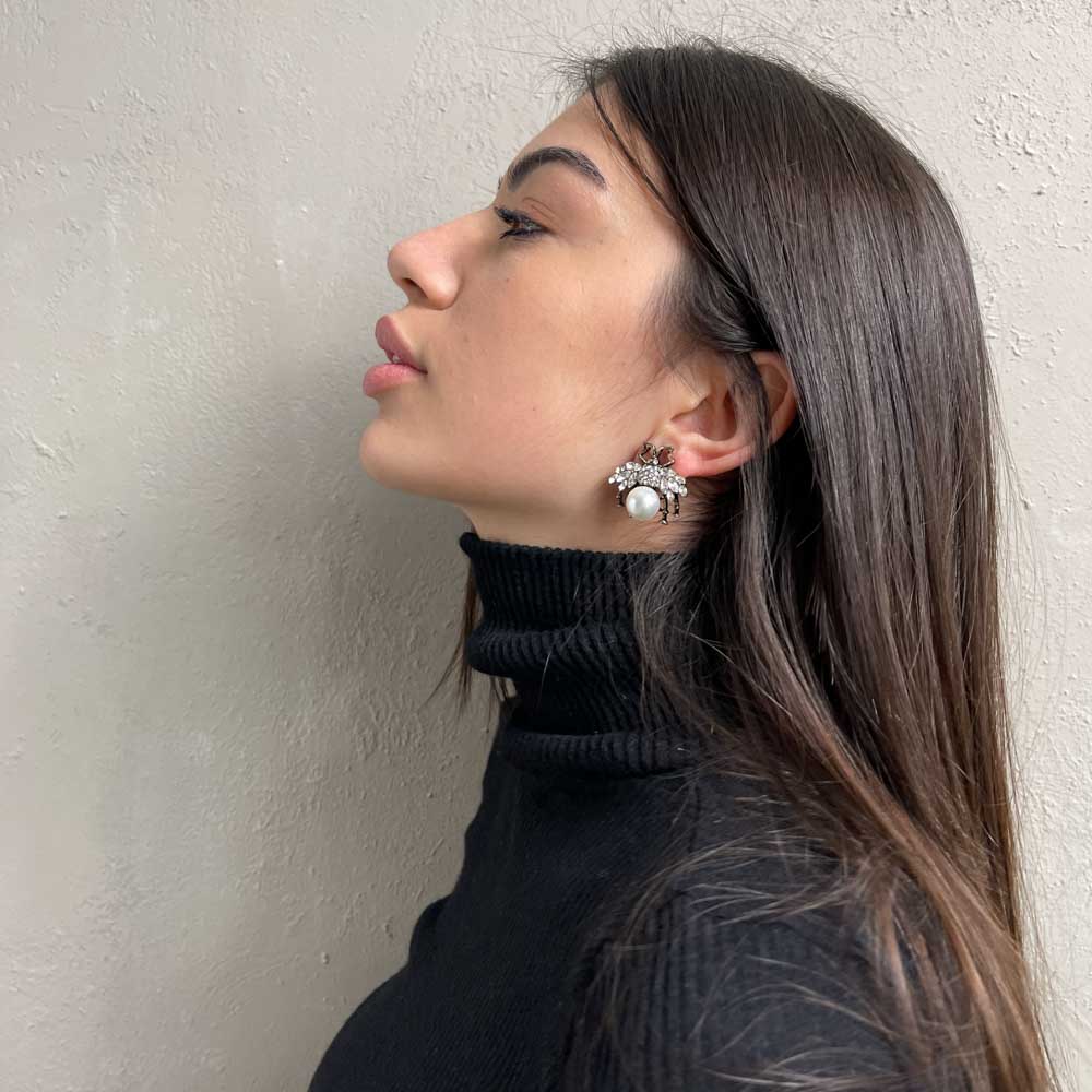 Palestro Milano Orecchini Ape Regina Big Perla