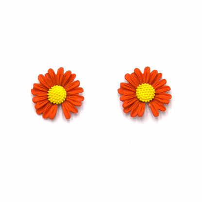Palestro Milano Orecchini Arancio Margherite mini