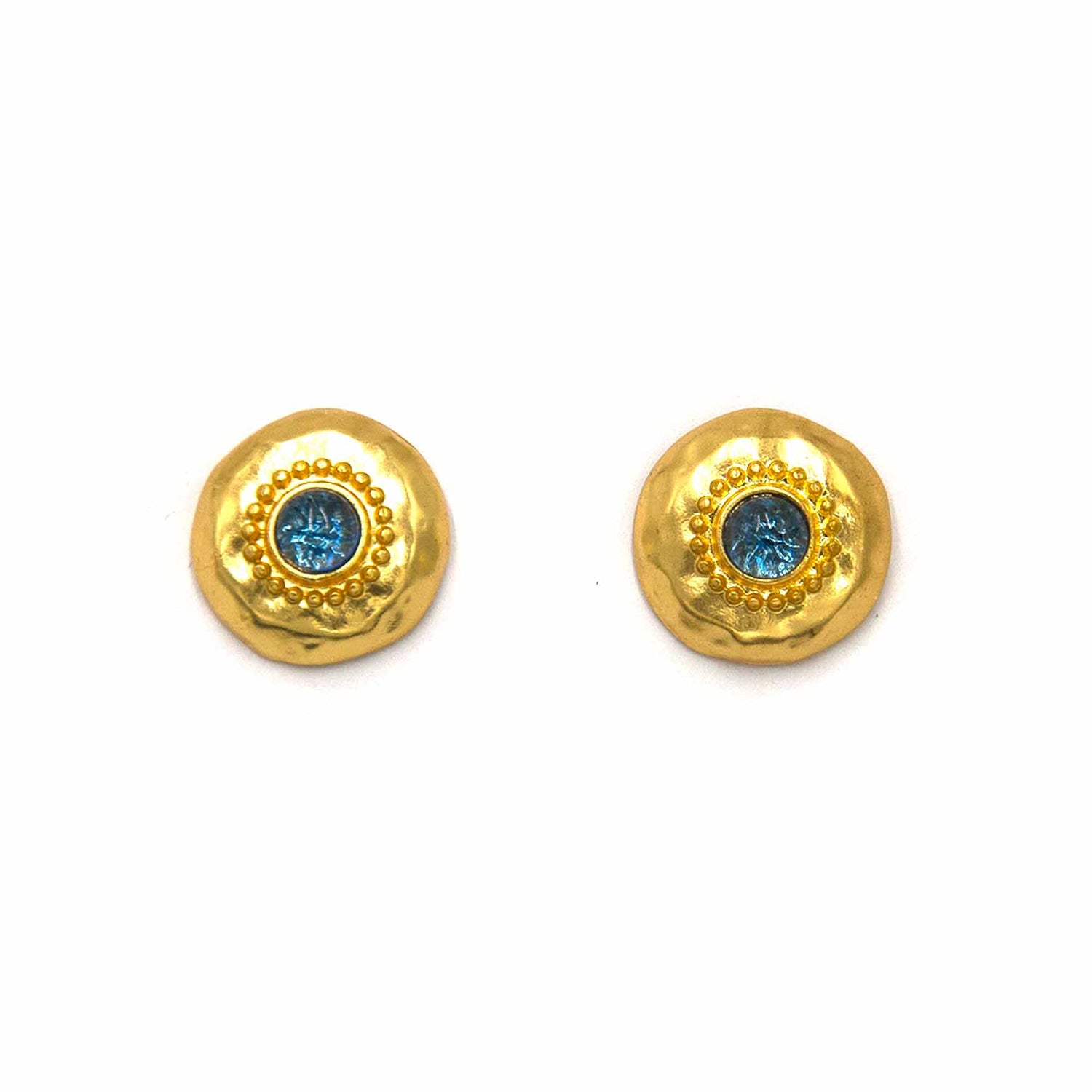 Palestro Milano Orecchini Azzurro Acquamarina Dea