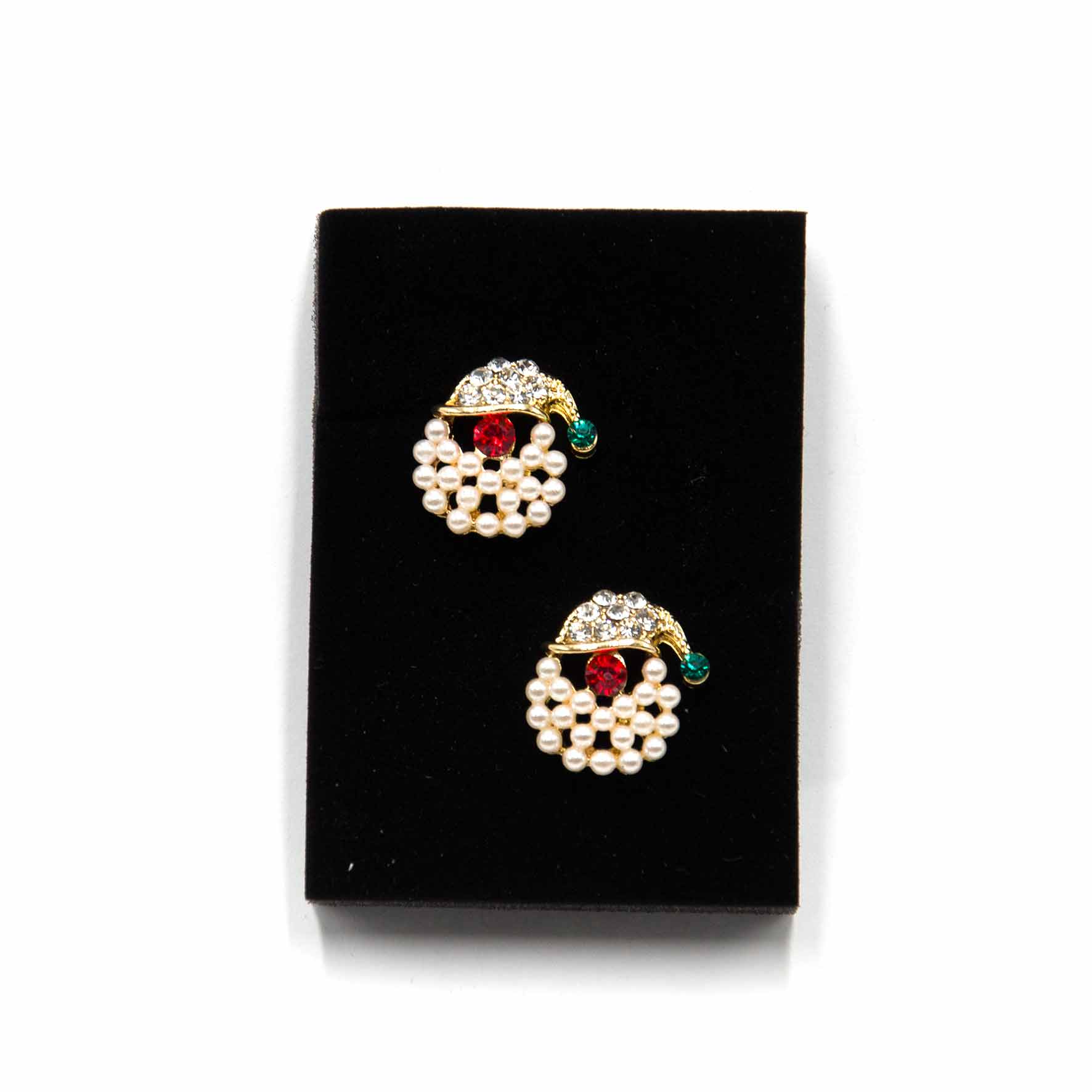 Palestro Milano Orecchini Babbo Natale barba con perline