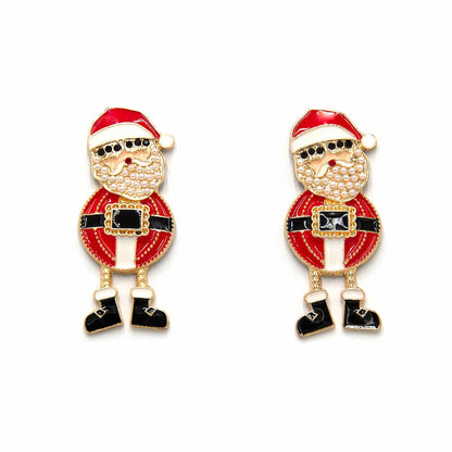 Palestro Milano Orecchini Babbo Natale con barba di perline