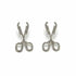 Palestro Milano Orecchini Base Silver Forbici