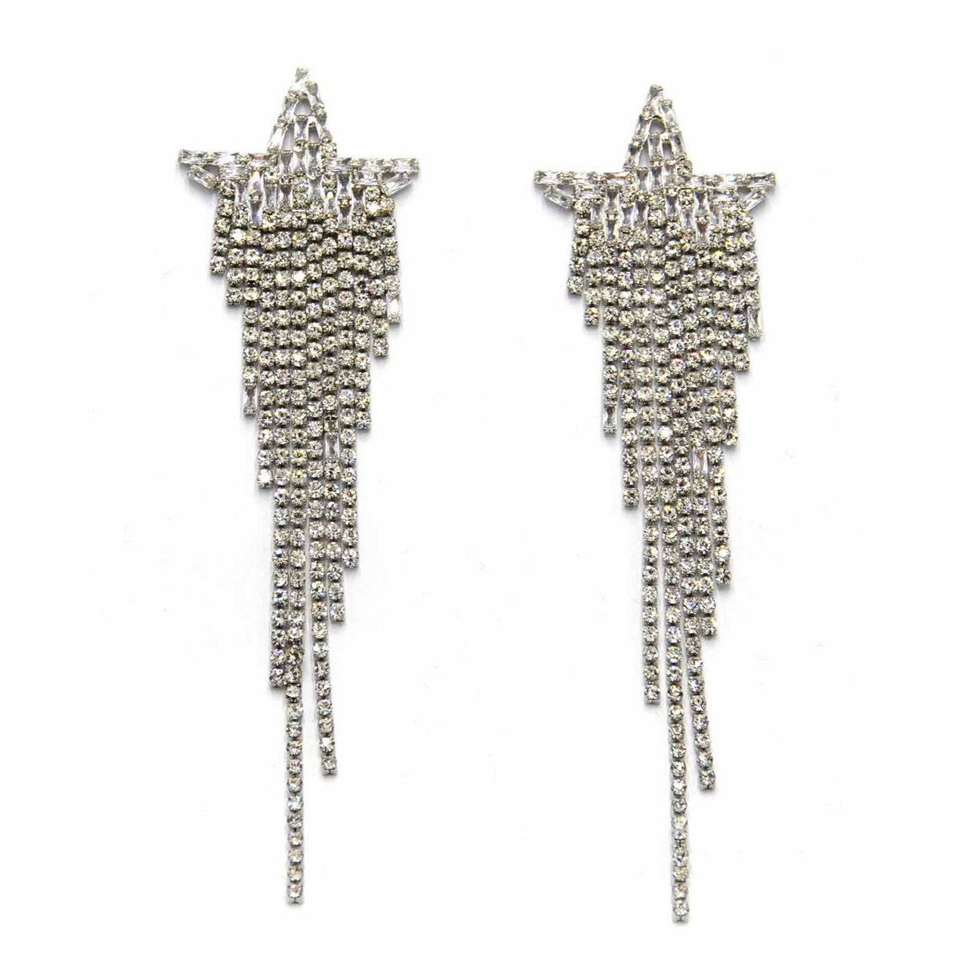 Palestro Milano Orecchini Base Silver Stelle Cadenti