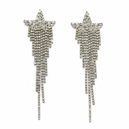 Palestro Milano Orecchini Base Silver Stelle Cadenti