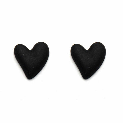 Palestro Milano Orecchini Black is Black Cuoricini Colorati