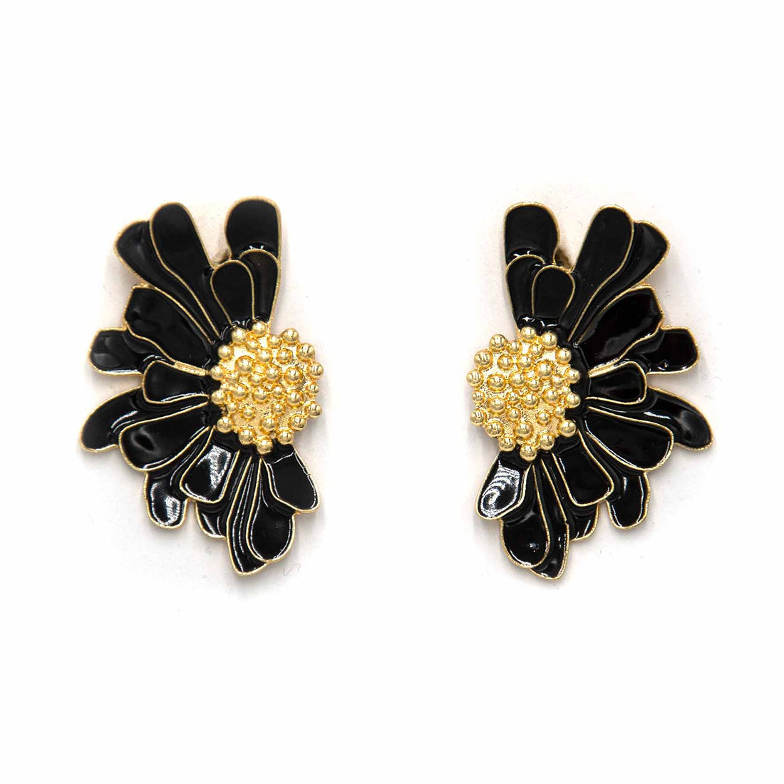 Palestro Milano Orecchini Black is Black Fiori d&