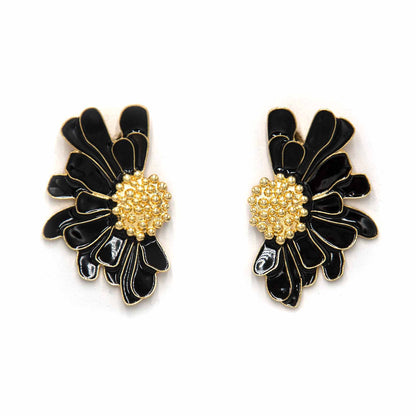 Palestro Milano Orecchini Black is Black Fiori d&