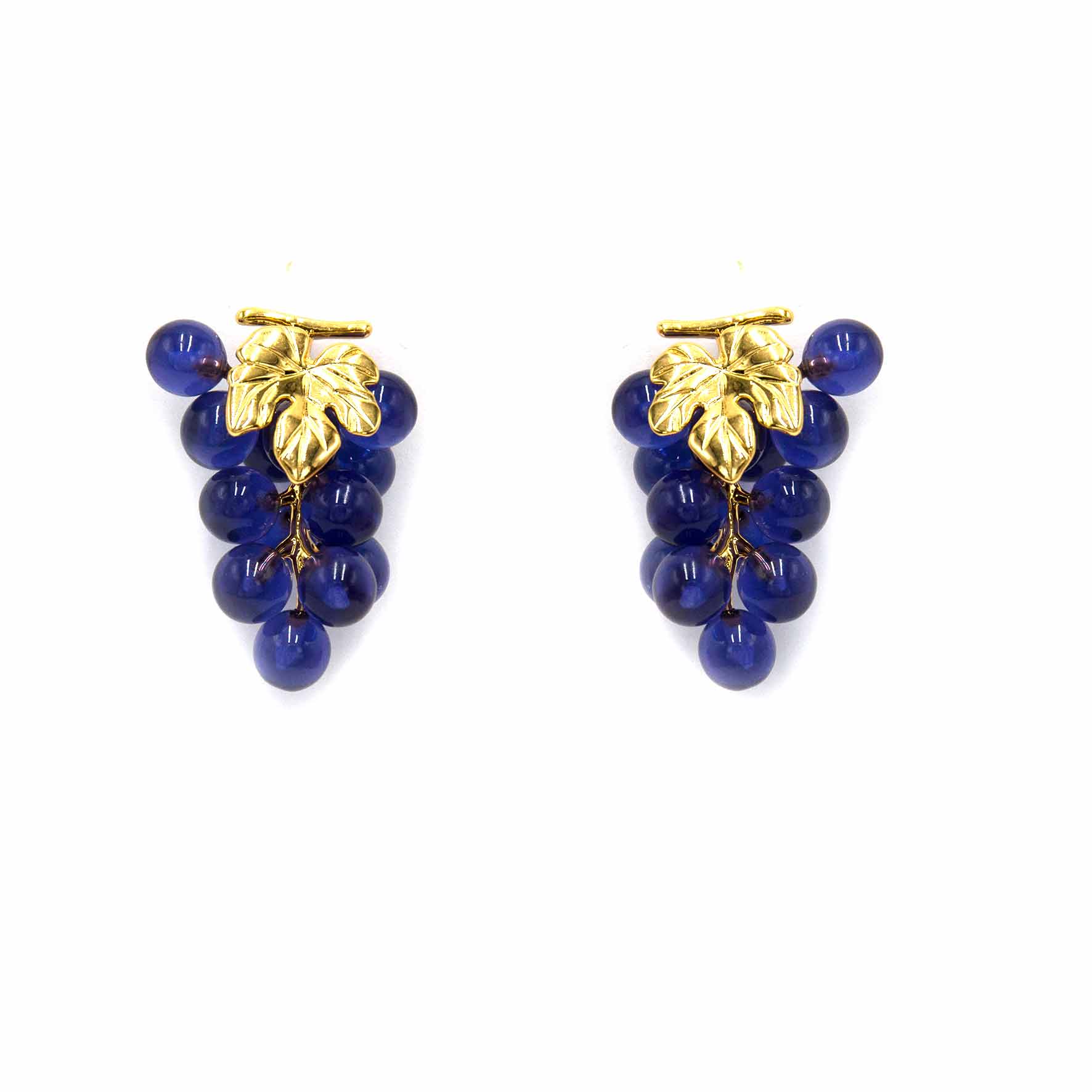 Palestro Milano Orecchini Blu Notte Grappoli d&