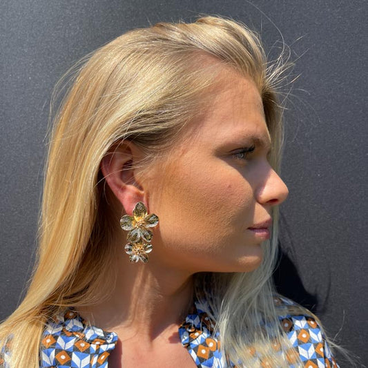 Palestro Milano Orecchini Cascata di Due Fiori