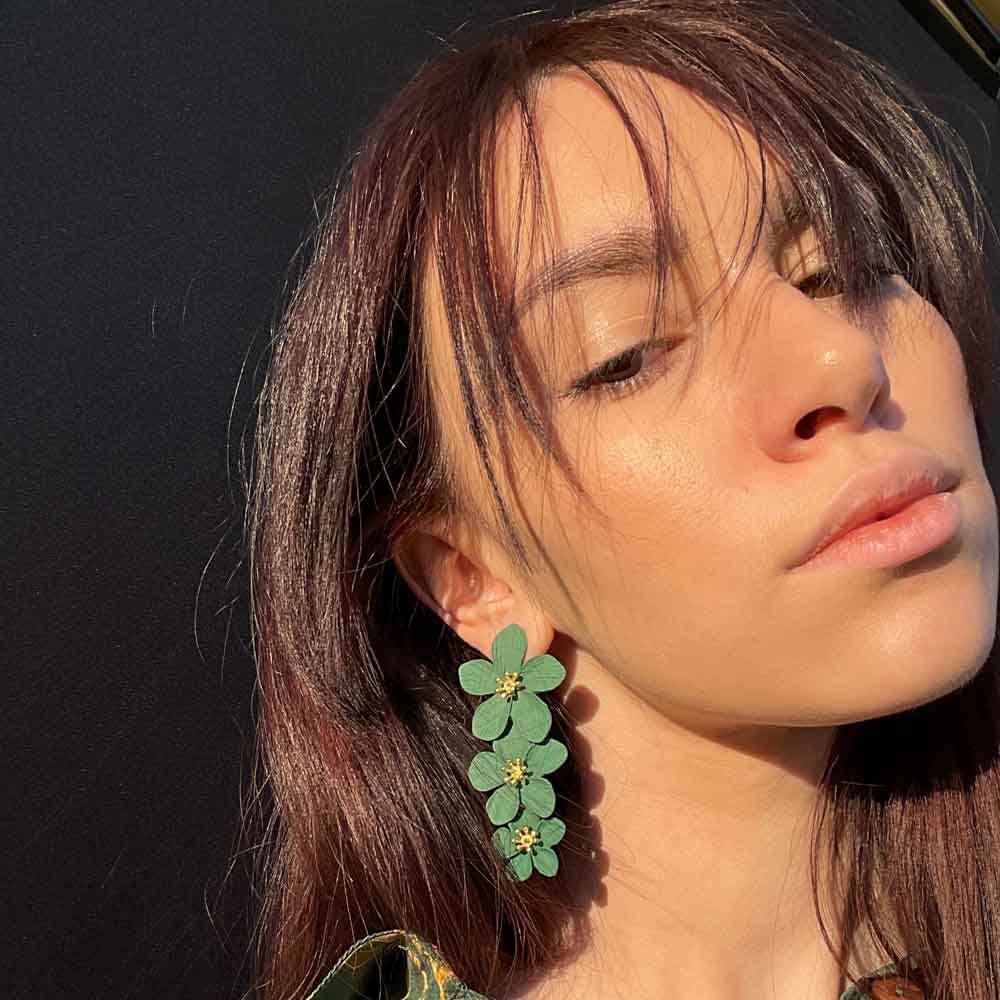 Palestro Milano Orecchini Cascata di Fiori