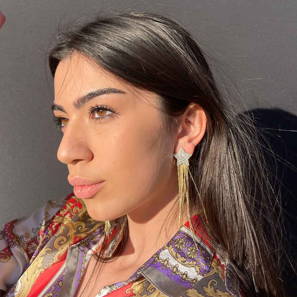 Palestro Milano Orecchini Cascata di Stelle