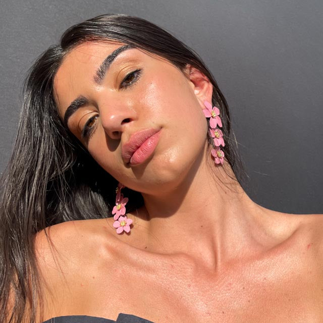 Palestro Milano Orecchini Cascata di Tre Fiori