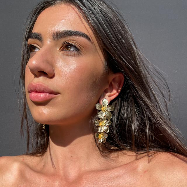 Palestro Milano Orecchini Cascata di Tre Fiori