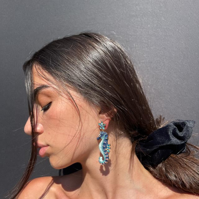 Palestro Milano Orecchini Cavalluccio Marino