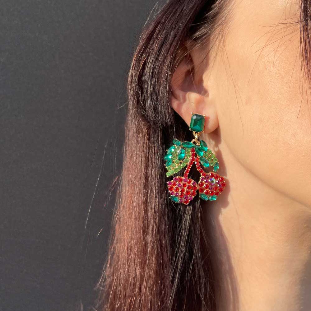 Palestro Milano Orecchini Cherry di zirconi