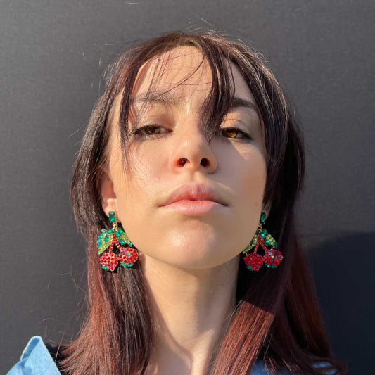 Palestro Milano Orecchini Cherry di zirconi