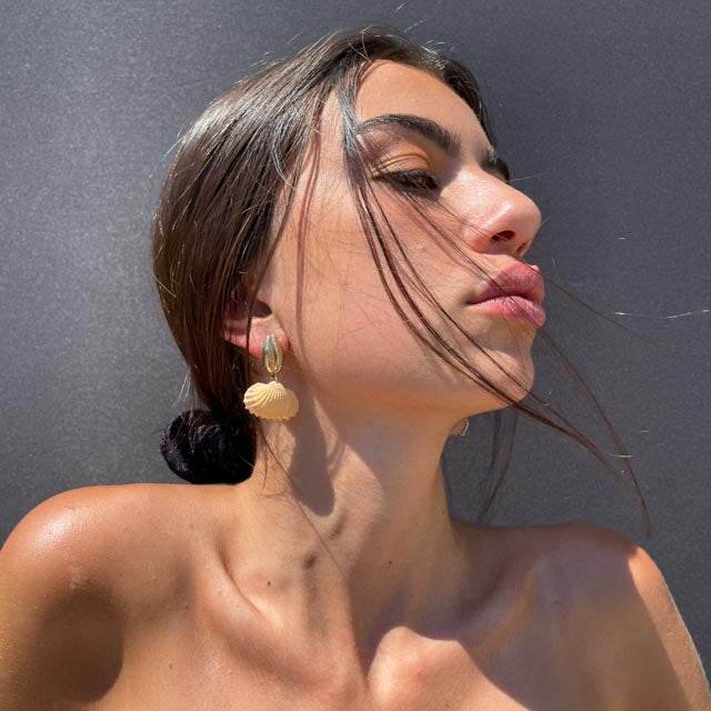 Palestro Milano Orecchini Conchiglie vere