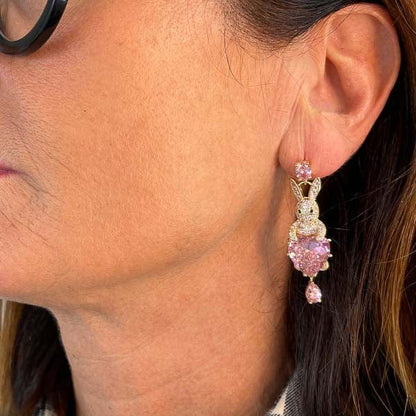 Palestro Milano Orecchini Coniglietto Argento 925 cuore