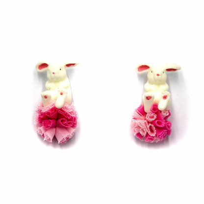 Palestro Milano Orecchini Coniglietto pallina pink