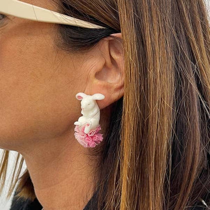 Palestro Milano Orecchini Coniglietto pallina pink