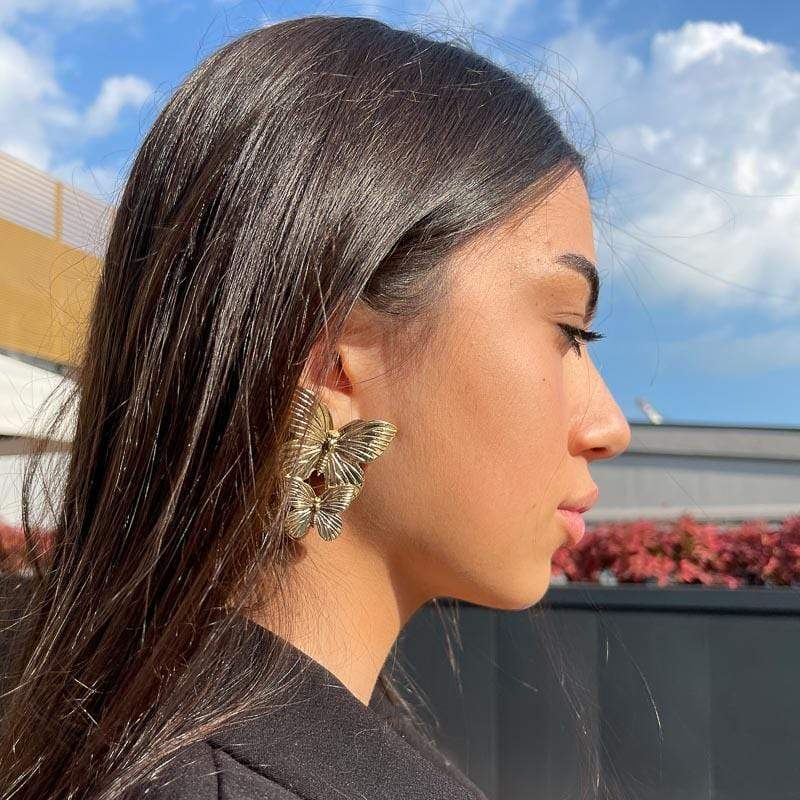 Palestro Milano Orecchini Coppia di Farfalle