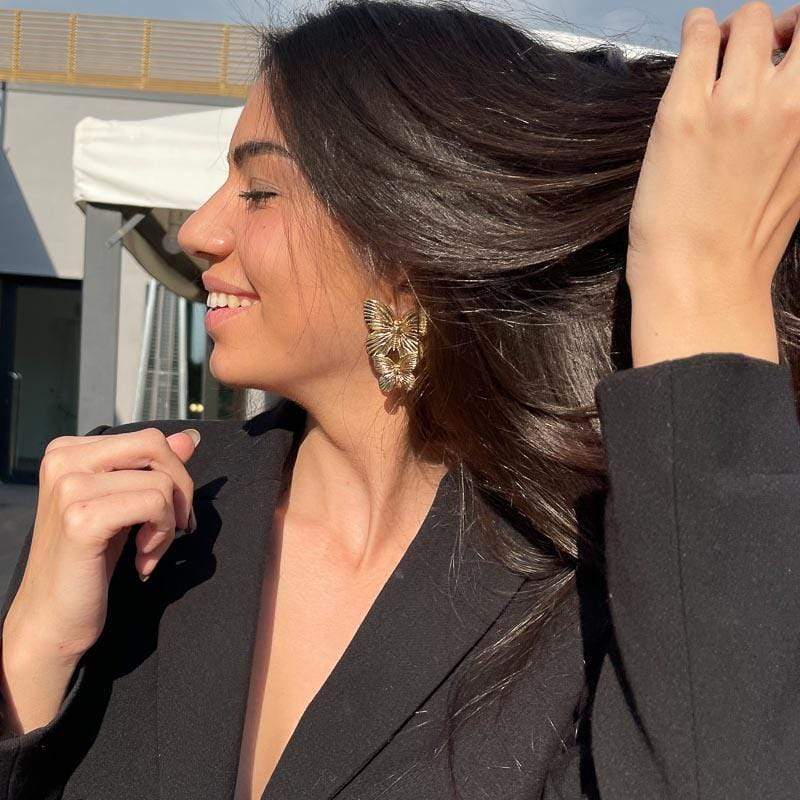 Palestro Milano Orecchini Coppia di Farfalle