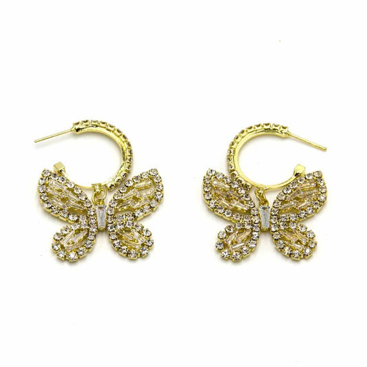 Palestro Milano Orecchini Cristallo Farfalle Magiche