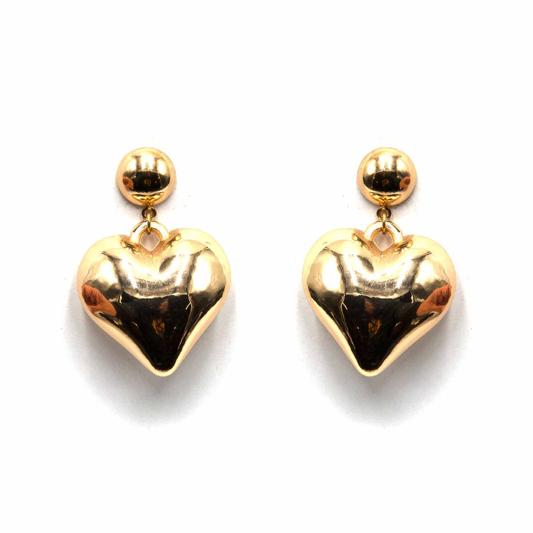 Palestro Milano Orecchini Cuore Big Gold