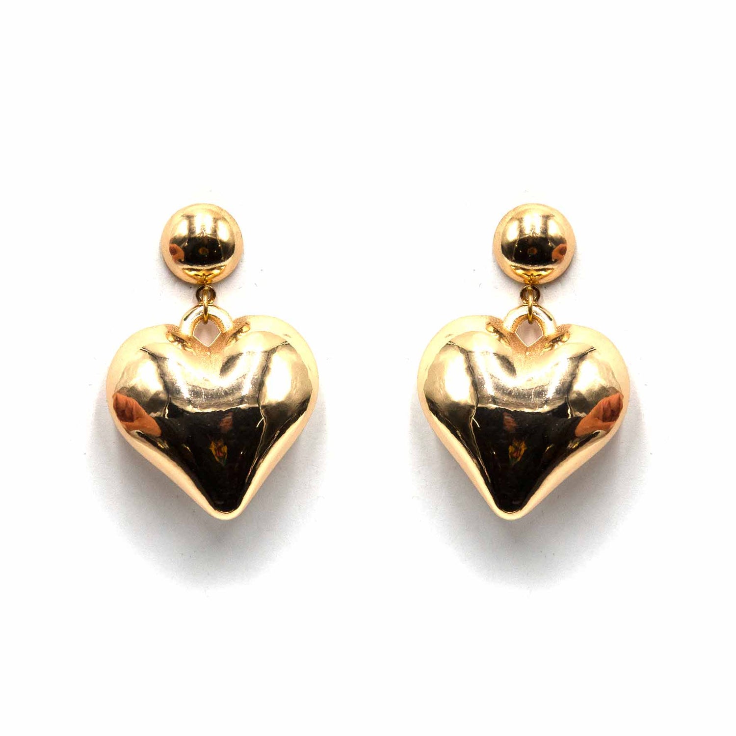 Palestro Milano Orecchini Cuore Big Gold