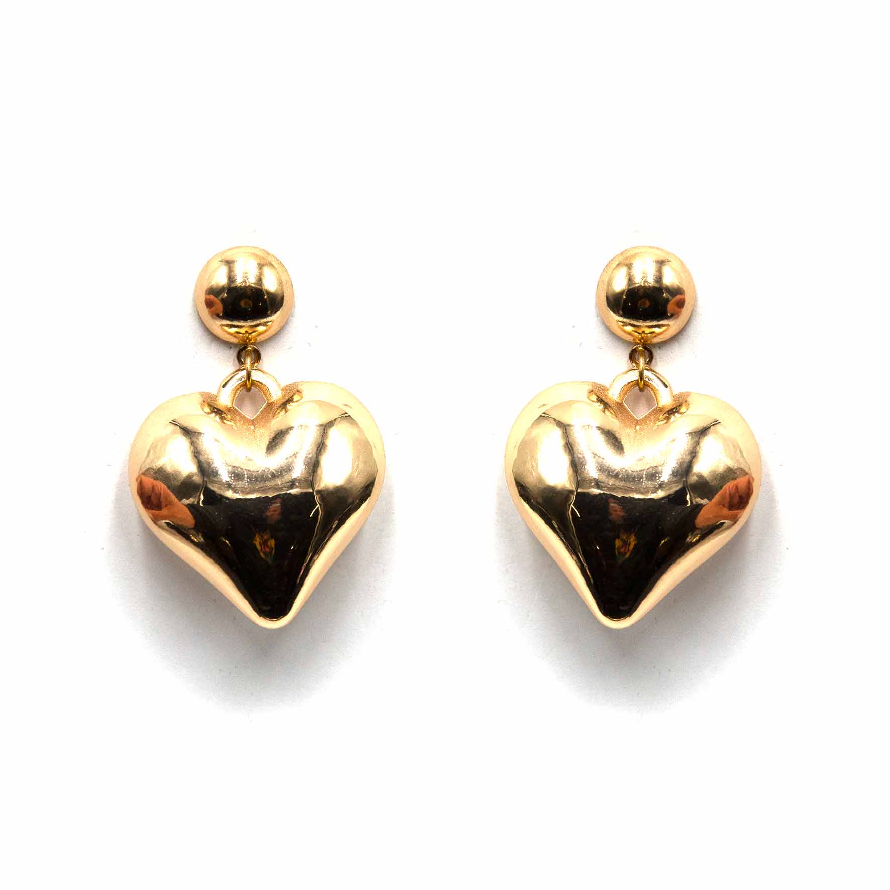 Palestro Milano Orecchini Cuore Big Gold